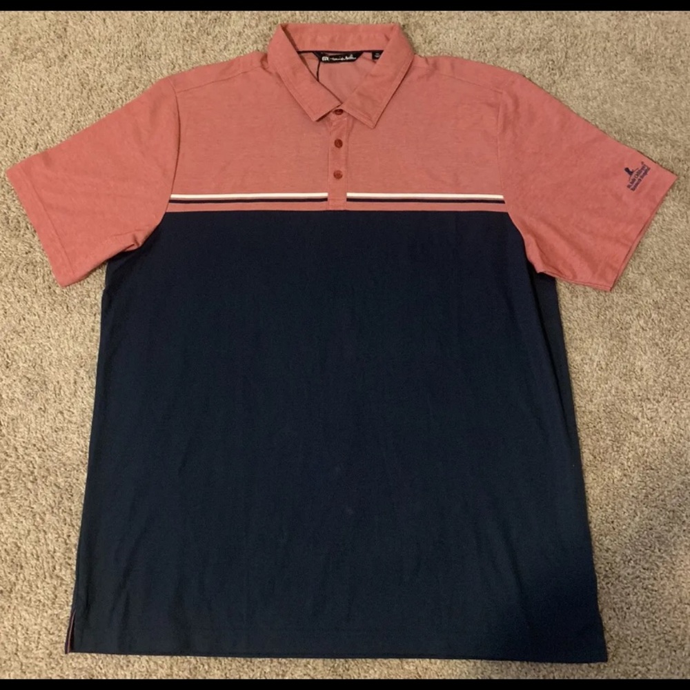 Travis Mathew Golf Polo Shirt “The Red Head” Men’s Sz 2xl Heather Cardinal